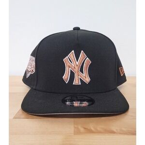 New York Yankees Hat Cap Snap Back Black MLB Baseball World Series 2009 New Era